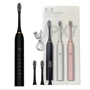 X-3 Sonic Electric Toothbrush In Black